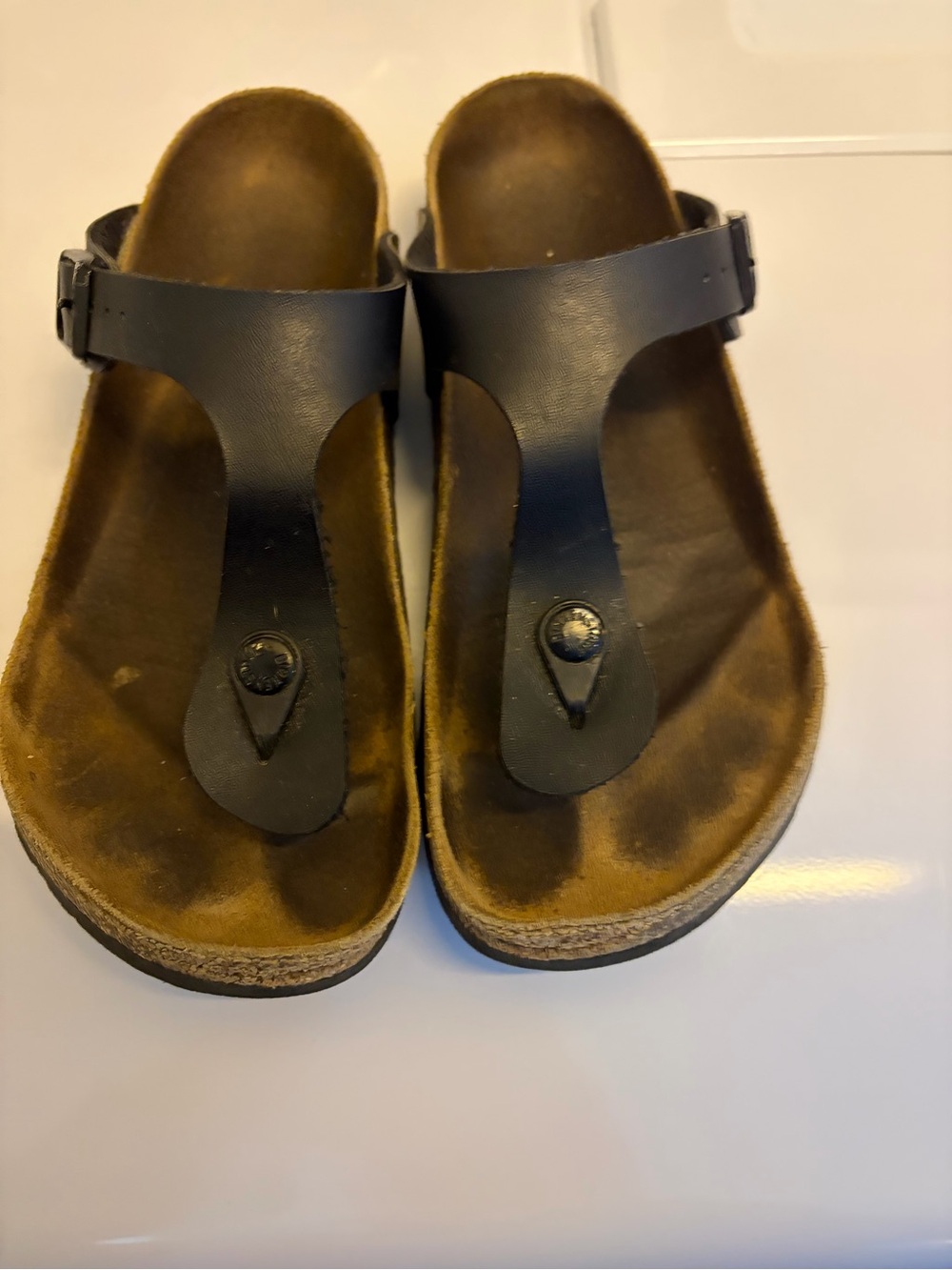 Birkenstock Black Gizah Sandals